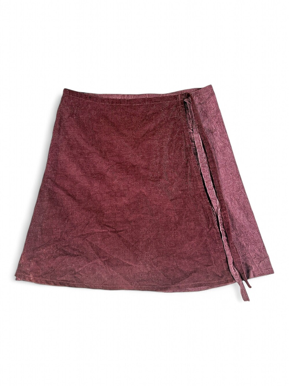 Urban Renewal Burgundy Corduroy Wrap Mini Skirt S
